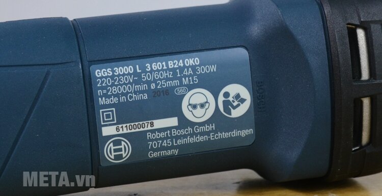 Máy mài thẳng Bosch GGS 3000L