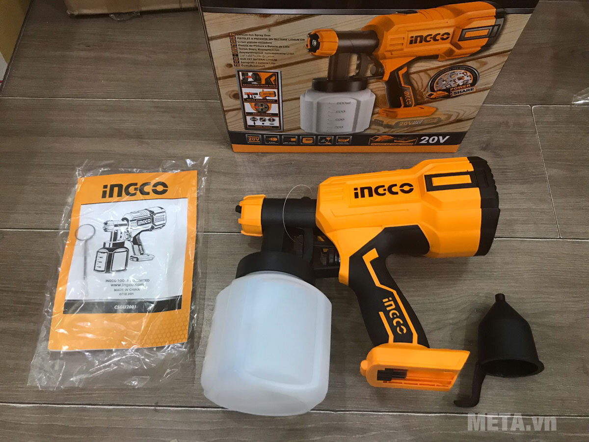 Súng phun sơn dùng pin 