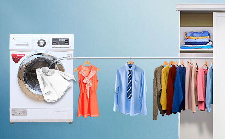 Máy giặt sấy LG 7.5 kg WD-18600 Máy giặt sấy LG 7.5 kg WD-18600