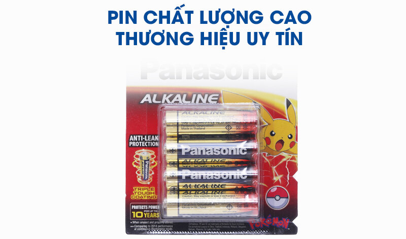Pin AA 4 viên Panasonic Alkaline LR6T-4BPKV