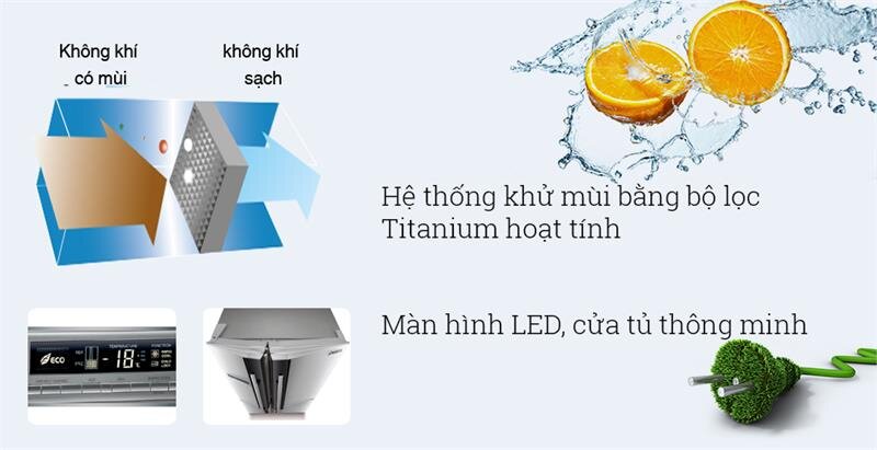 Tủ lạnh 4 cánh Mitsubishi MR-L78EH-BRW-V Inverter - 635L