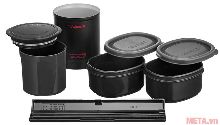 Cặp lồng cơm giữ nhiệt Zojirushi SZ-KA02 - 3 ngăn