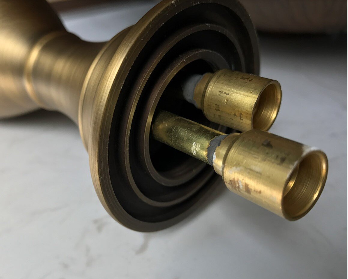 Vòi rửa bát nóng lạnh bằng đồng Kanly GCC06