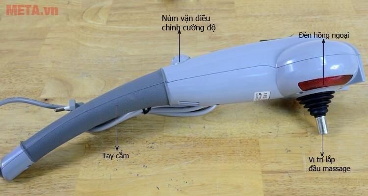 Máy massage cầm tay 7 đầu nhập khẩu Hàn Quốc Squirrel V-999