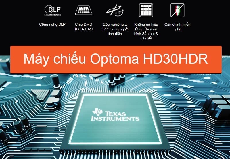 Chip DMD 1080p & GPU DDP4422 hỗ trợ xử lý hình ảnh