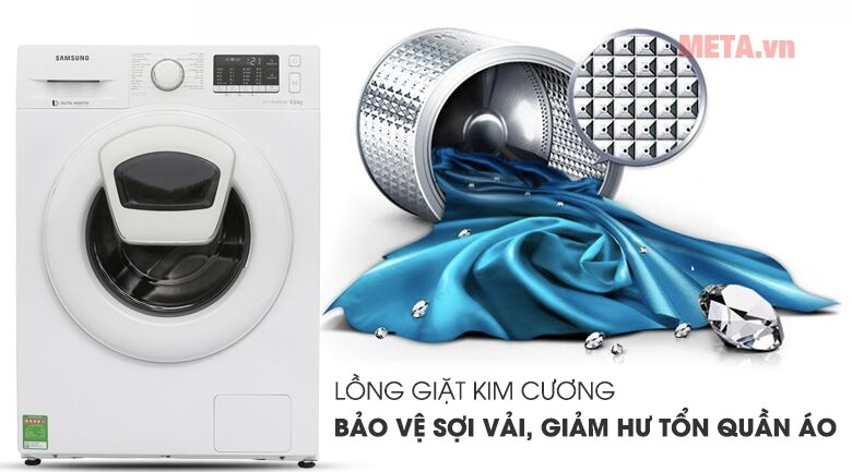 Tiện lợi và dễ dàng thêm đồ ngay cả khi máy đang vận hành với cửa phụ Add Door Máy giặt lồng ngang