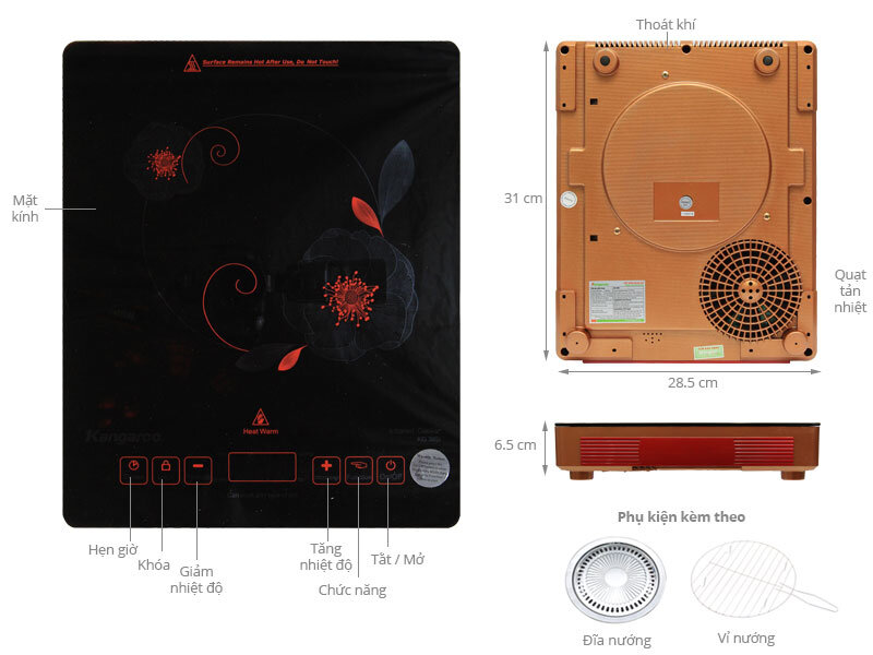 Bếp hồng ngoại Kangaroo KG 385i