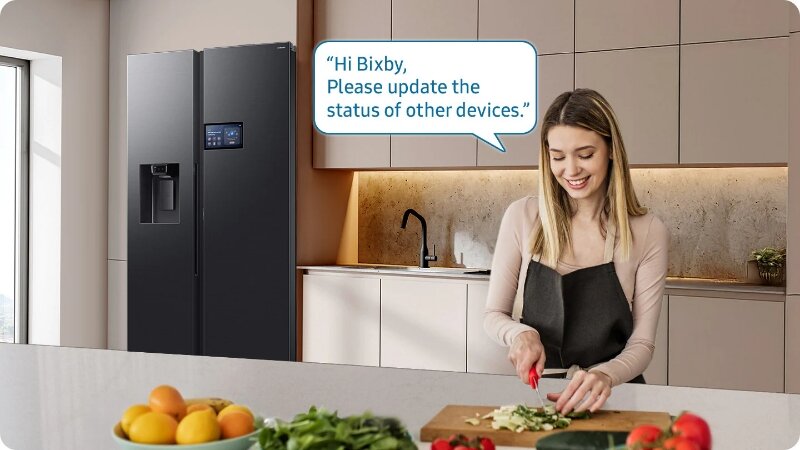 Tủ lạnh Samsung Side By Side Inverter 615 lít RS90F65D2FSV