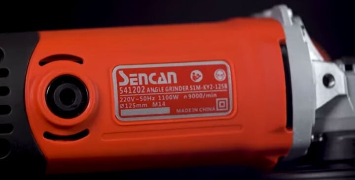 Sencan 541202 in thông số trên thân máy Sencan 541202