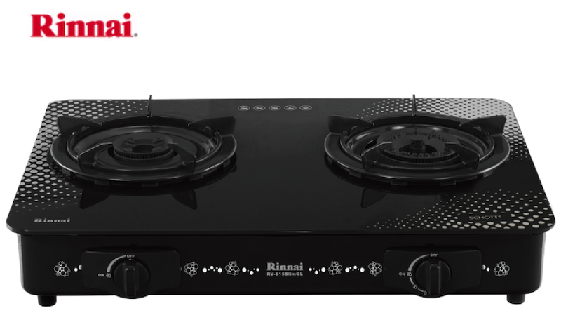 Bếp gas Rinnai RV-715Slim-SCH sở hữu thiết kế tinh tế, hiện đại