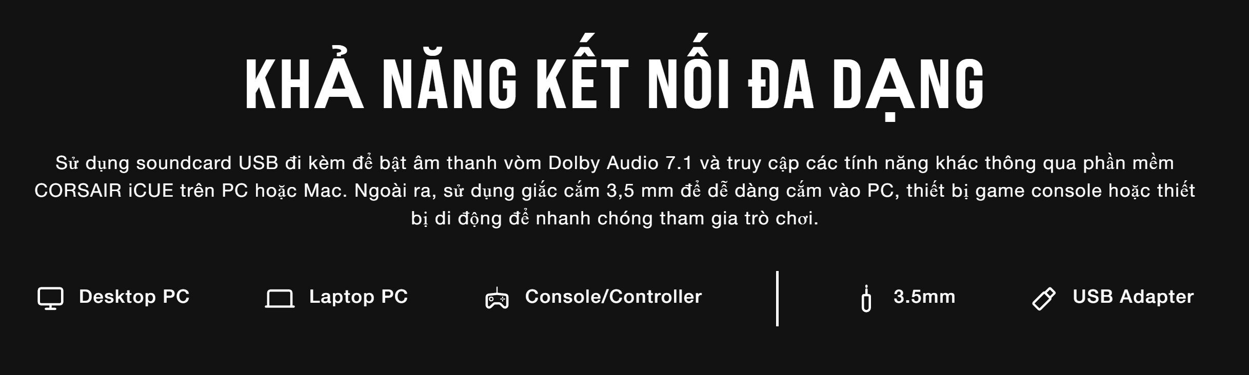 Tai nghe Corsair HS55 Surround