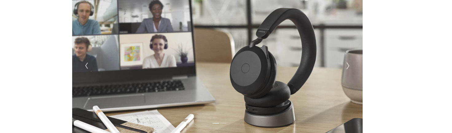 Tai nghe Jabra Evolve2 75 MS Stereo Stand (kèm đế sạc)