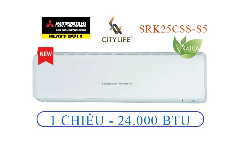 Điều hòa Mitsubishi Heavy 24000 BTU 1 chiều SRK/SRC25CSS-S5 thiết kế