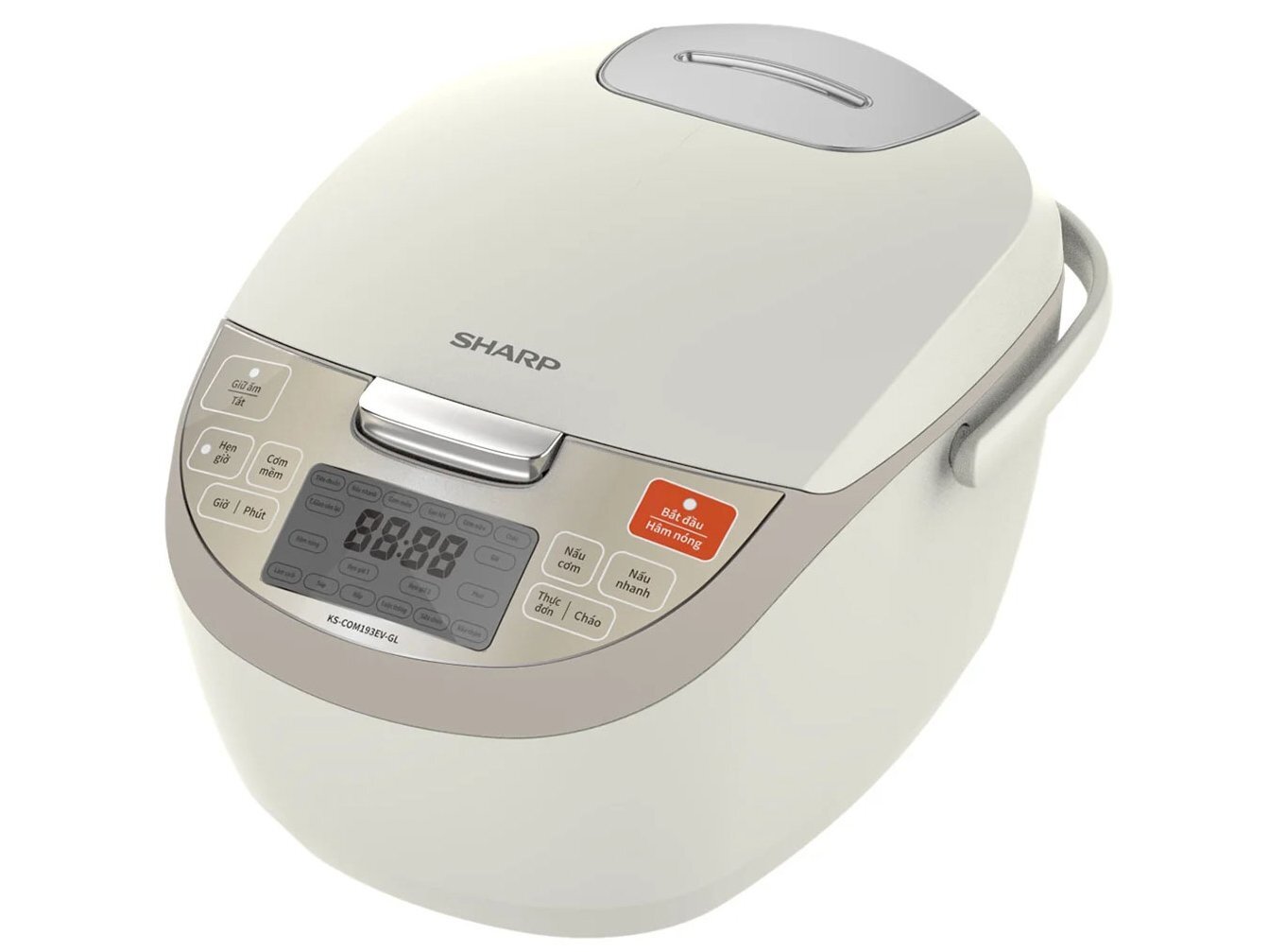 Nồi cơm điện tử Sharp 1.8 lít KS-COM193EV-GL Nồi cơm điện tử Sharp 1.8 lít KS-COM193EV-GL