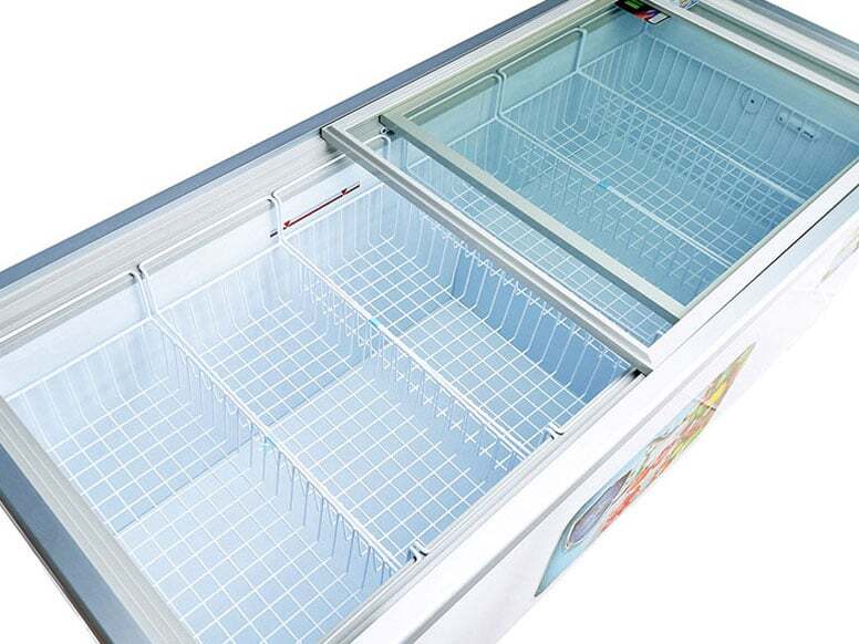 Lòng tủ làm từ thép không gỉ phủ nhựa Tủ đông Sumikura