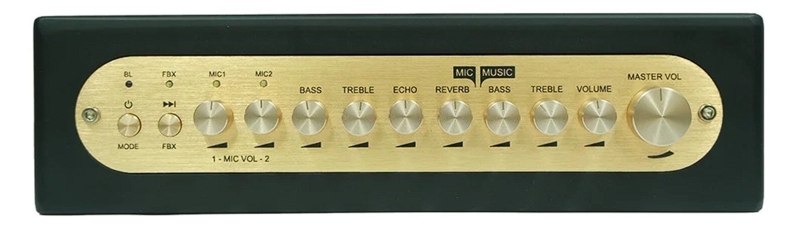 Vang số chỉnh cơ Acnos Mi30S - Kèm 02 Micro không dây - Màu đen