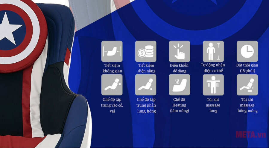 Ghế massage Bodyfriend Captain America