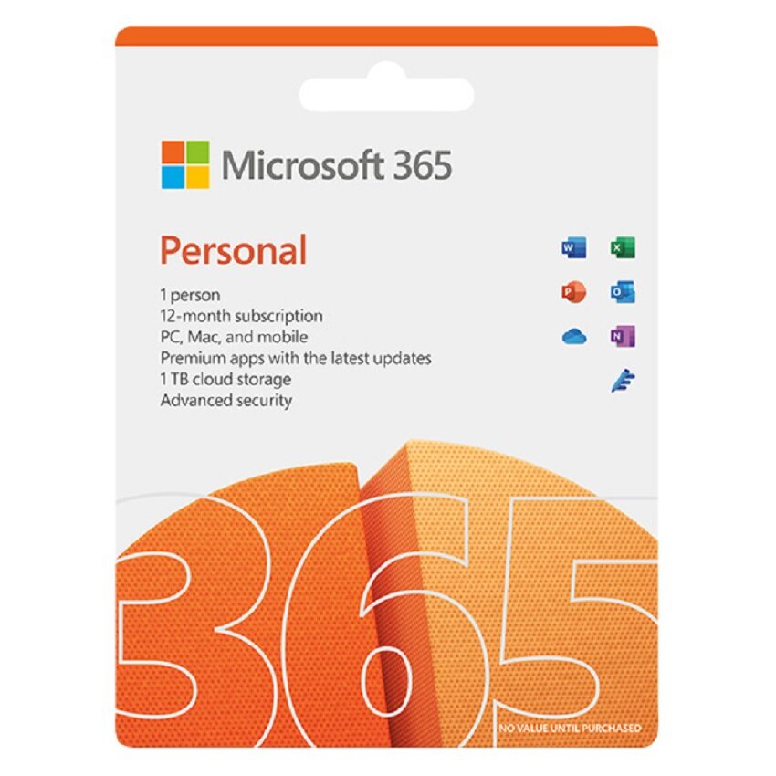 Phần mềm Microsoft 365 Personal English APAC EM Subscr 1YR Medialess P8 ảnh 1