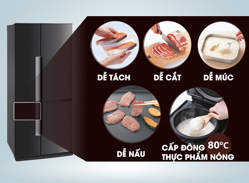 Tủ lạnh Mitsubishi Electric 605 lít MR-Z65W-DB-V Tủ lạnh Mitsubishi Electric 605 lít MR-Z65W-DB-V