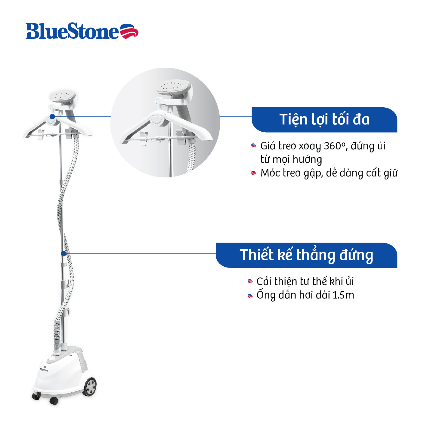 Bàn là cây Bluestone GSB-3915 (1800W)