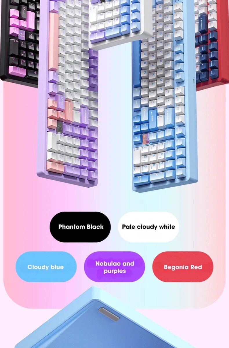 Bàn phím cơ LEOBOG Hi98 (Trắng / White dragon switch) 6