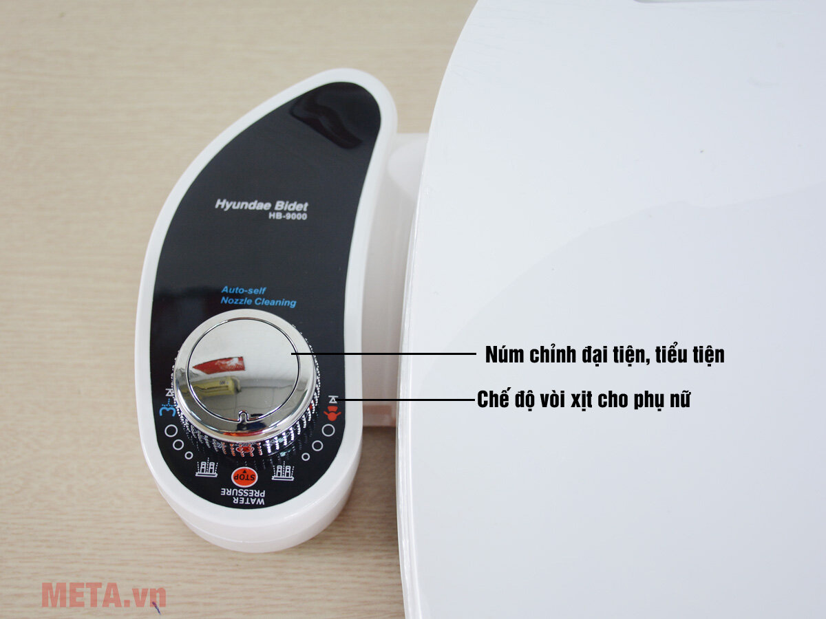 Thiết bị vệ sinh Hyundae Bidet 2 vòi phun HB-9000 có nắp