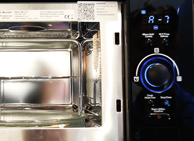 Lò vi sóng âm Malloca MW 927S có 9 chế độ nấu tự động từ A1 đến A9