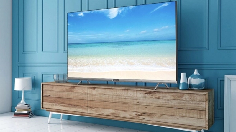 Smart Tivi Coocaa 50S3U Pro 4K 50 inch 2 Ngoại hình đẹp mắt, đường nét tinh tế (Ảnh: Điện máy Tín Phát).