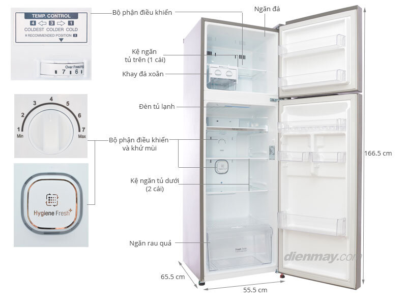 Tủ lạnh LG GN-L272BS 254 lít Tủ lạnh LG GN-L272BS 254 lít