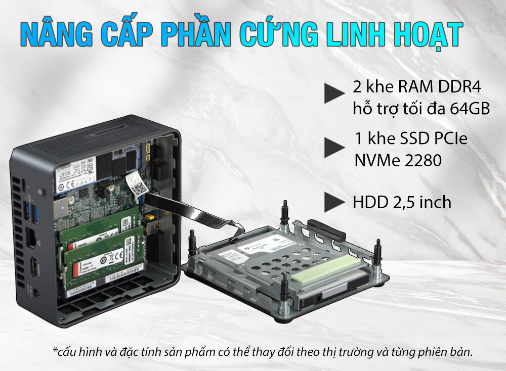 Máy tính Intel NUC 11 - NUC11PAH (i5-1135G7) (RNUC11PAHI50Z00) 2