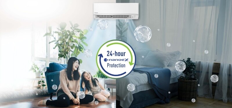 Điều hòa Panasonic 12000 BTU 1 Chiều Inverter XPU12WKH-8 lọc không khí