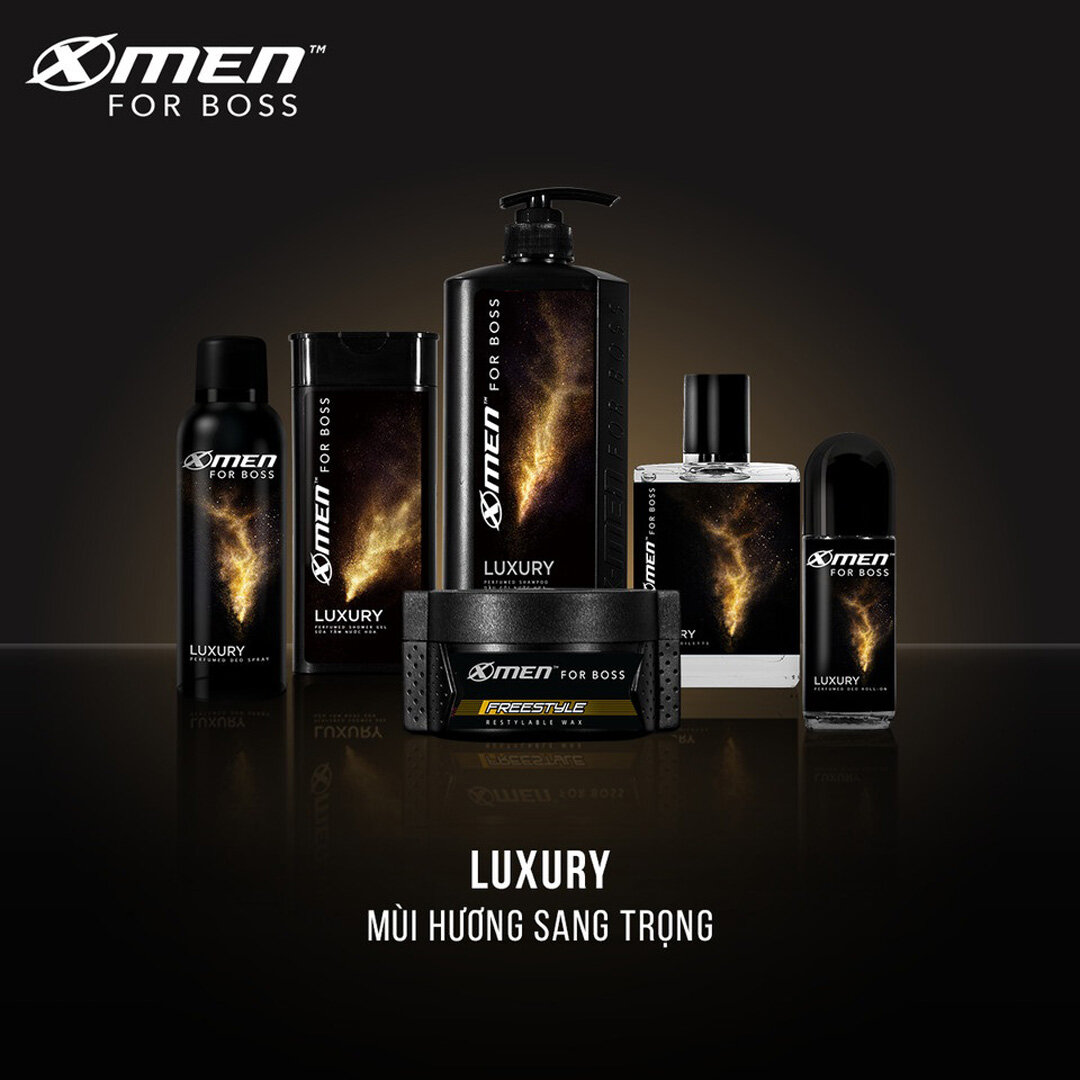Dầu Gội X-Men For Boss hương nước hoa châu Âu Luxury sang trọng, đẳng cấp