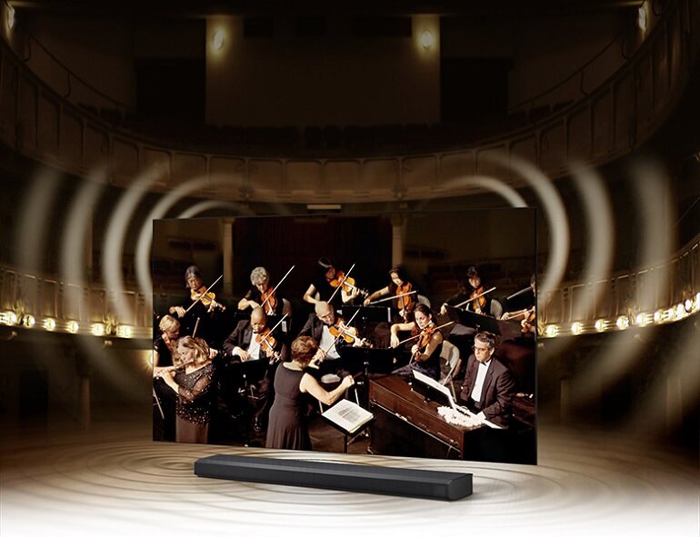 Smart tivi QLED Samsung 50 inch 4K QA50Q60A chất lượng âm thanh