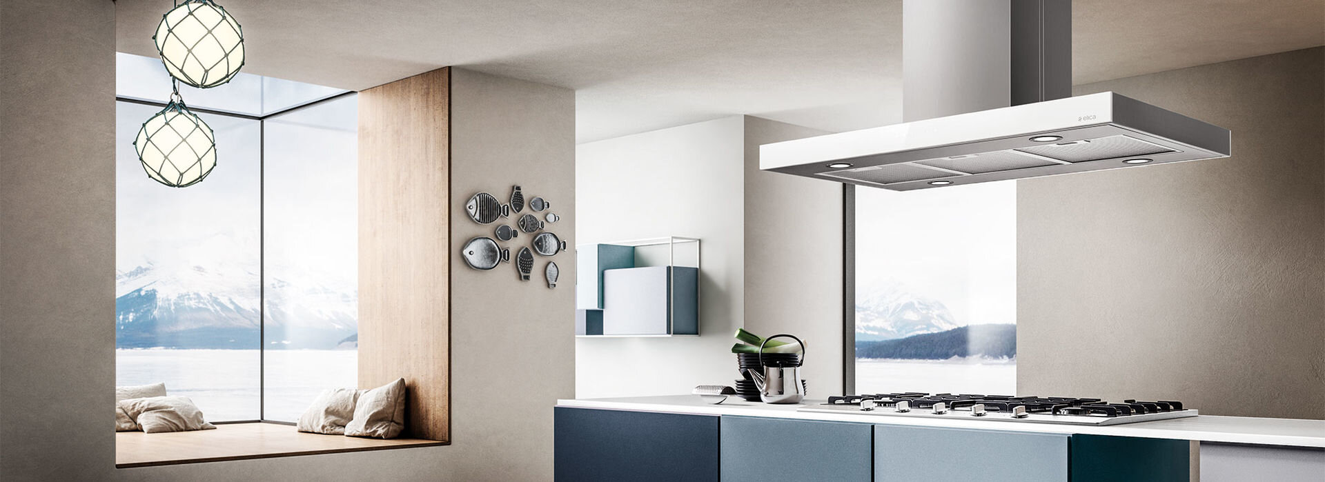 Máy hút mùi đảo ELICA JOY ISLAND BLIX/A/90