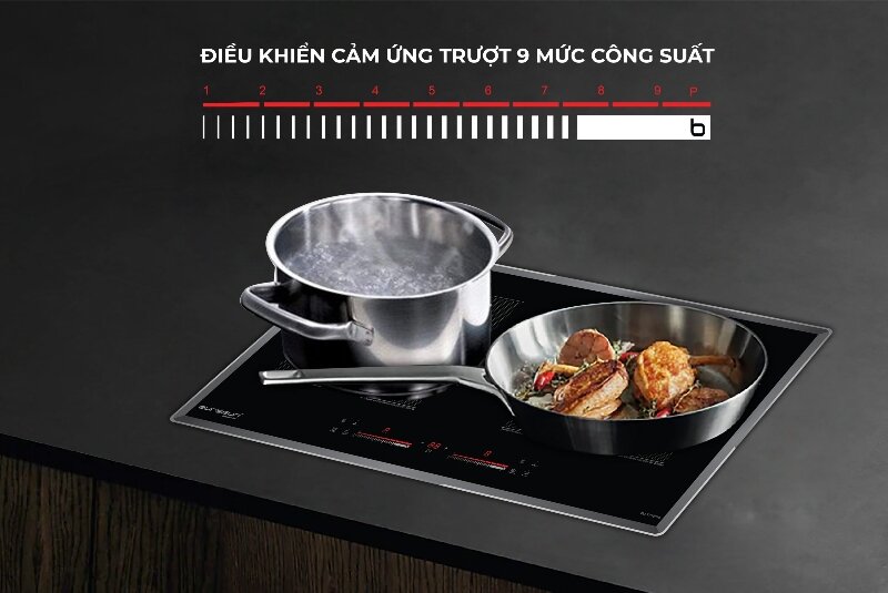 Bếp từ hồng ngoại âm 3 vùng nấu Eurosun EU-TE388Max