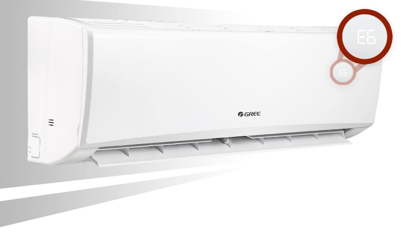 Điều hòa Gree 12000 BTU 1 chiều AMORE12CN hiển thị mã lỗi