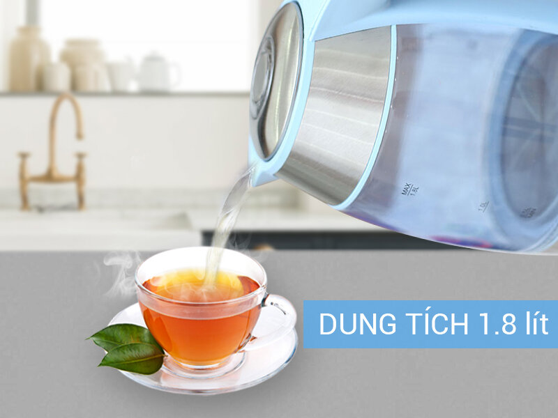 Bình siêu tốc Delites ST18G01B 1.8 lít Bình siêu tốc Delites ST18G01B 1.8 lít