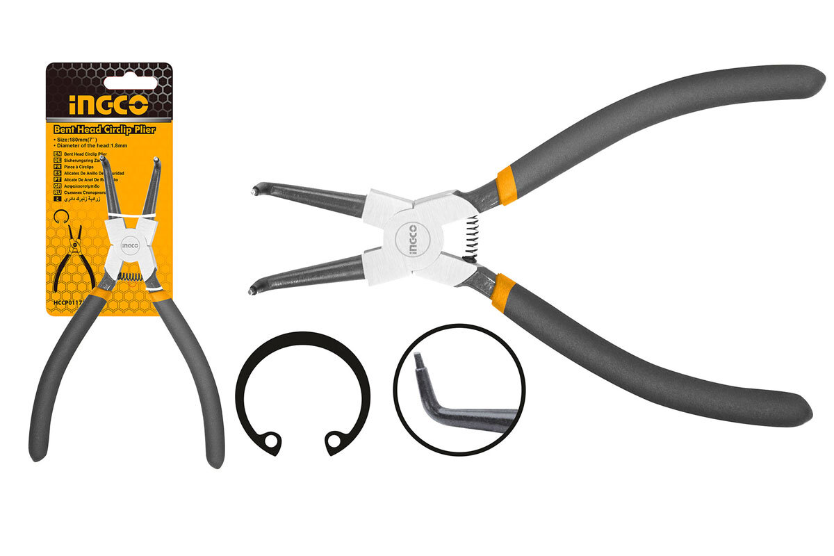 Kềm Mở Phe Vòng Ngoài Mũi Cong 7in INGCO HCCP011751