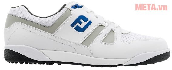 Giày golf nam FootJoy Greenjoy Spikeless 45166 có logo FJ trên thân giày