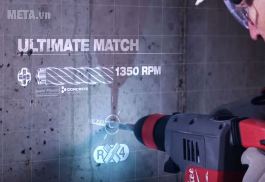 Máy khoan búa Milwaukee M18 CHPX-502C Máy khoan búa Milwaukee M18 CHPX-502C