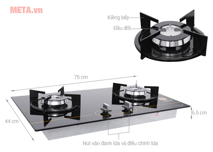 Bếp gas âm Sanko SH 729 BY