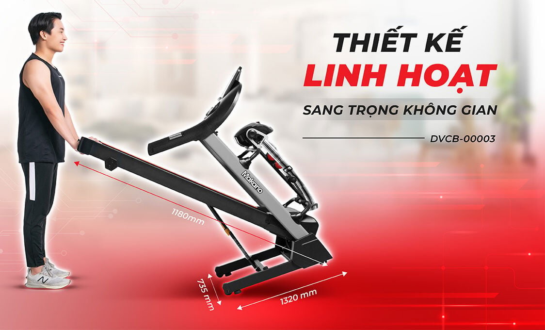 Máy chạy bộ điện Makano  