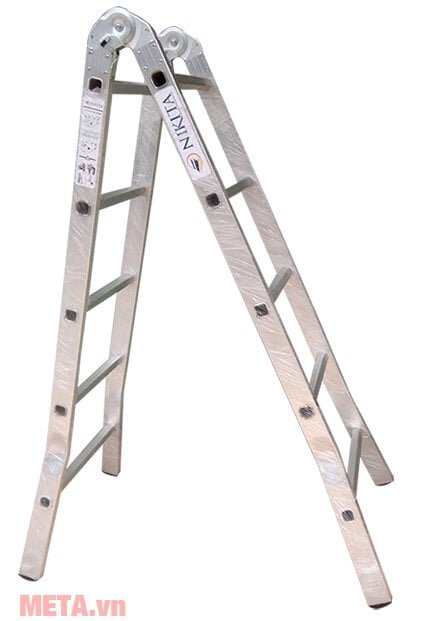 Thang nhôm khóa sập tự động Nikita Nika-15 thiết kế rất chắc chắn 