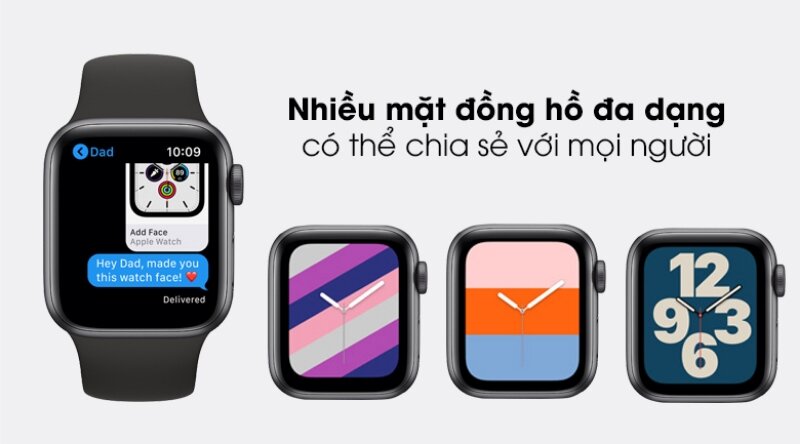 Đồng hồ thông minh Apple Watch SE LTE 40mm mặt đồng hồ