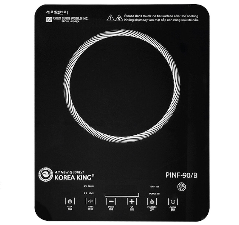 Bếp hồng ngoại dương 1 vùng nấu Korea King PINF-90/B