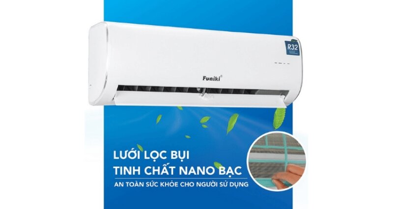Điều hòa Funiki 12000 BTU 2 chiều SH12MMC2 lọc không khí