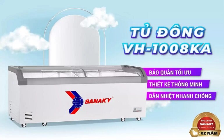 Tủ đông Sanaky 1 ngăn 750 lít VH-1008KA