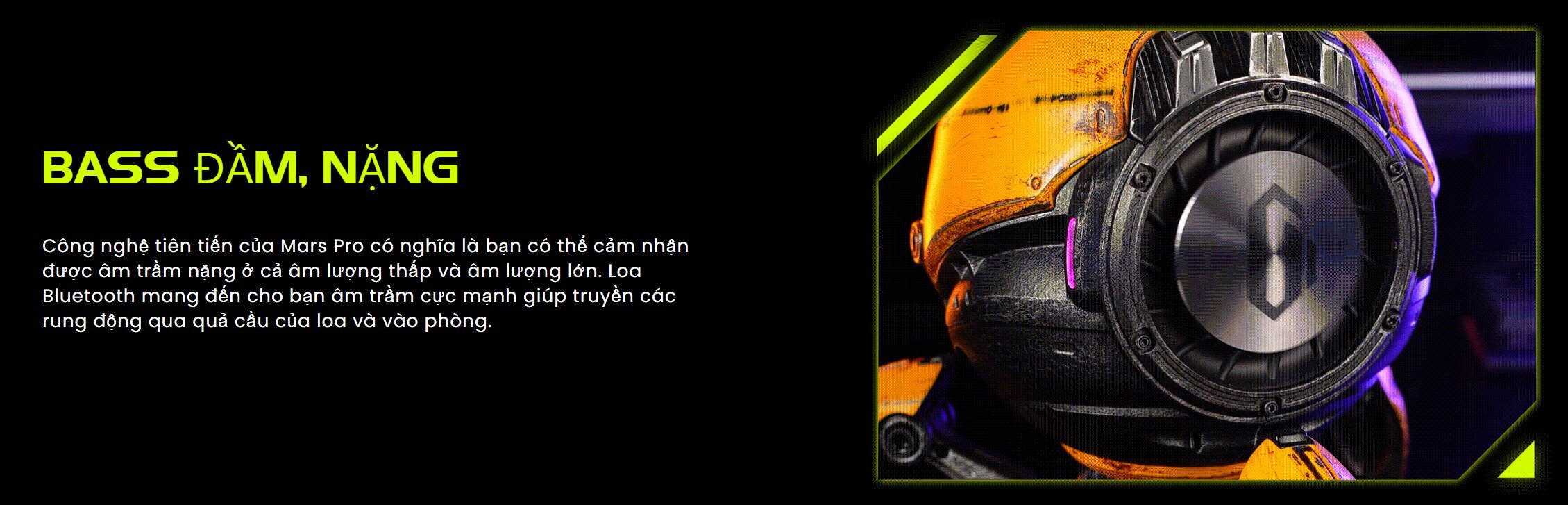 Loa GravaStar Mars Pro - Màu vàng (War Damaged Yellow)