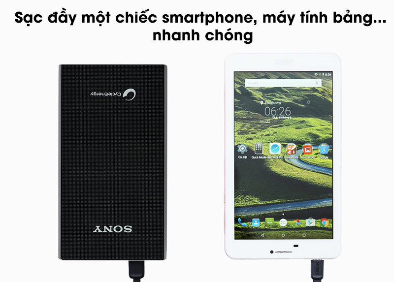 Pin sạc dự phòng Polymer 5.800 mAh Sony CP-E6-BC