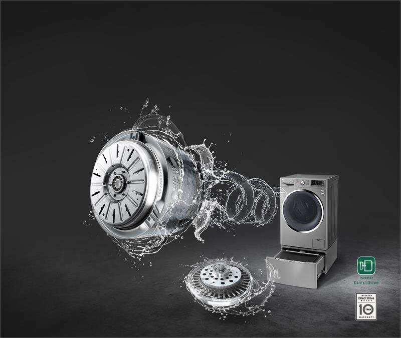 Máy giặt 9kg  LG TWC1409S2W Lồng ngang